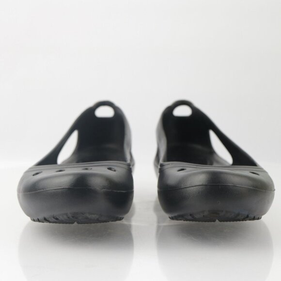 CROCS Womens Kadee Ballet Flat Size 10 Black Slip On Shoe Casual Comfy Beach - Picture 4 of 14